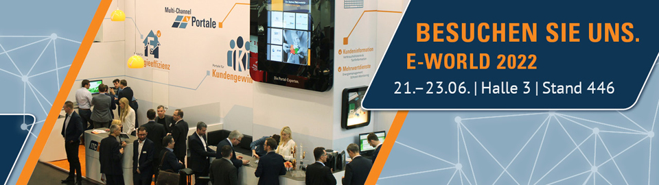 Bei der E-world 2022 ist die ITC AG in Halle 3, Stand 446 vor Ort Bei der E-world 2022 ist die ITC AG in Halle 3, Stand 446 vor Ort