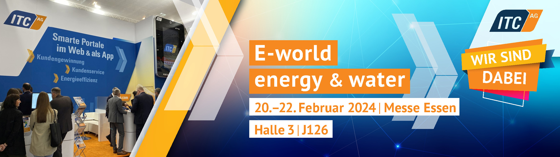 Zur E-world 2024 finden Sie die ITC AG in Halle 3, Stand J126. Zur E-world 2024 finden Sie die ITC AG in Halle 3, Stand J126.