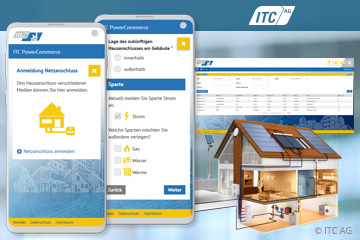 Mit dem neuen ITC-Netzanschluss-Portal können Standard-Hausanschlüsse, anmeldepflichtige Geräte und Erzeugeranlagen einfach online beantragt und bearbeitet werden. Mit dem neuen ITC-Netzanschluss-Portal können Standard-Hausanschlüsse, anmeldepflichtige Geräte und Erzeugeranlagen einfach online beantragt und bearbeitet werden.