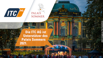 Das Dresdner Kunst- und Kulturfestival „Palais Sommer“ wird in diesem Jahr erstmals auch von der ITC AG unterstützt.