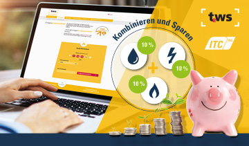 Die Technischen Werke Schussental GmbH & Co. KG (TWS) nutzen für ihren TWS-Kombivorteil neues Feature im Kundenportal zur Kundenbindung und Kundengewinnung. Die Technischen Werke Schussental GmbH & Co. KG (TWS) nutzen für ihren TWS-Kombivorteil neues Feature im Kundenportal zur Kundenbindung und Kundengewinnung.