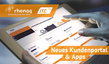 rhenag Rheinische Energie AG setzt auf Portallösung & Apps der ITC AG: Kundenportal optimiert nun den papierlosen, flexiblen 24/7-Kundenkontakt