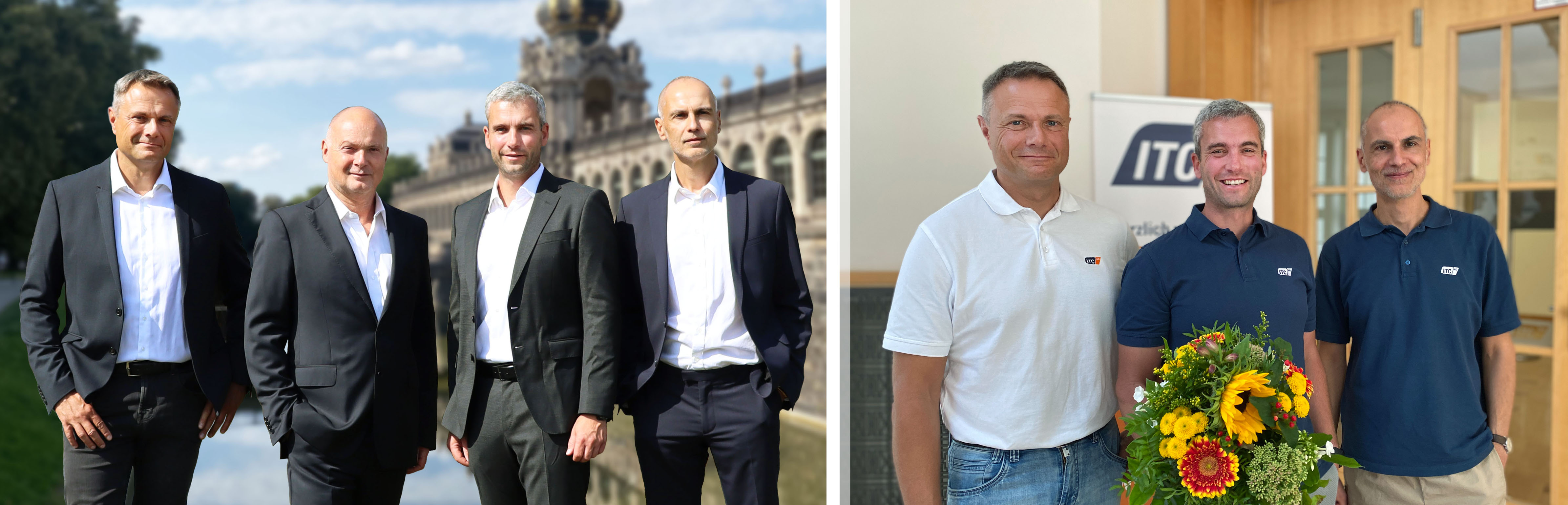 ITC Managementteam: (v.l.n.r.) Stefan Adler | Johann Riedmair | André von Falkenburg | Falk Augustin